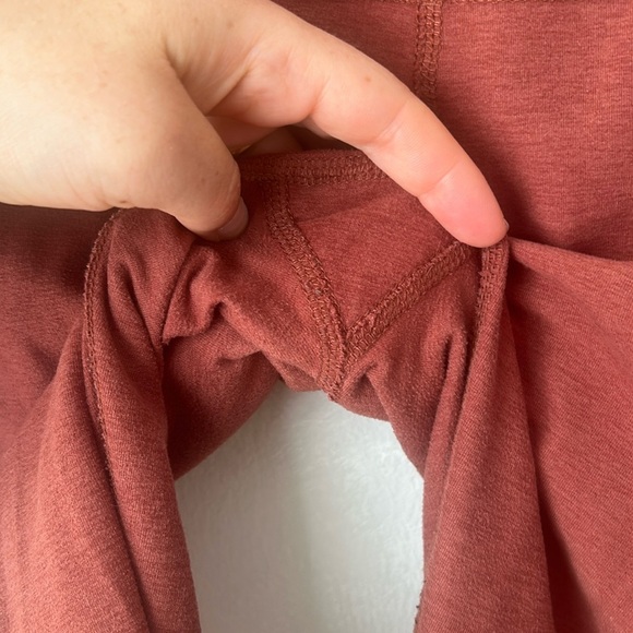 Beyond Yoga spacedye leggings orange rust red size small cropped - Picture 6 of 8